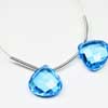 Swiss Blue Topaz Quartz Faceted Heart Drops Matching Pair You get 2 Beads Same Size Pair. Size 12x12mm appox. Hydro quartz is synthetic man made quartz. It is created in different different colors and shapes. 